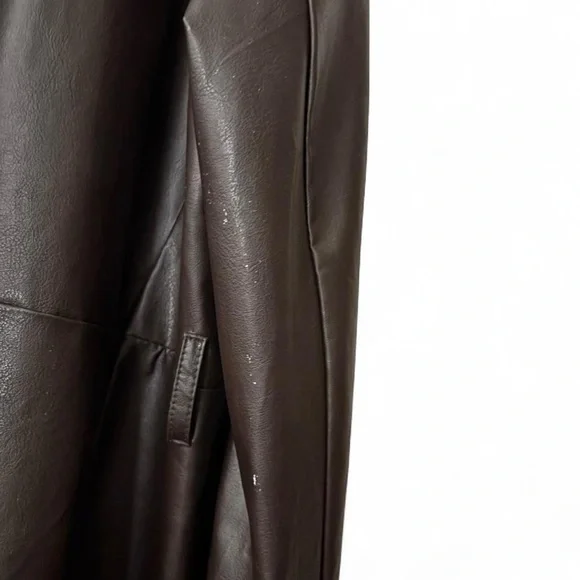 Neutral Zone Missy Dark Brown Leather Jacket - Picture 6 of 7